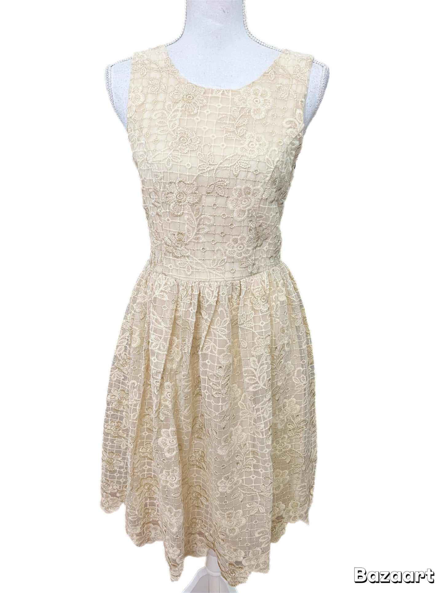 Stunning Midi Ivory Dress