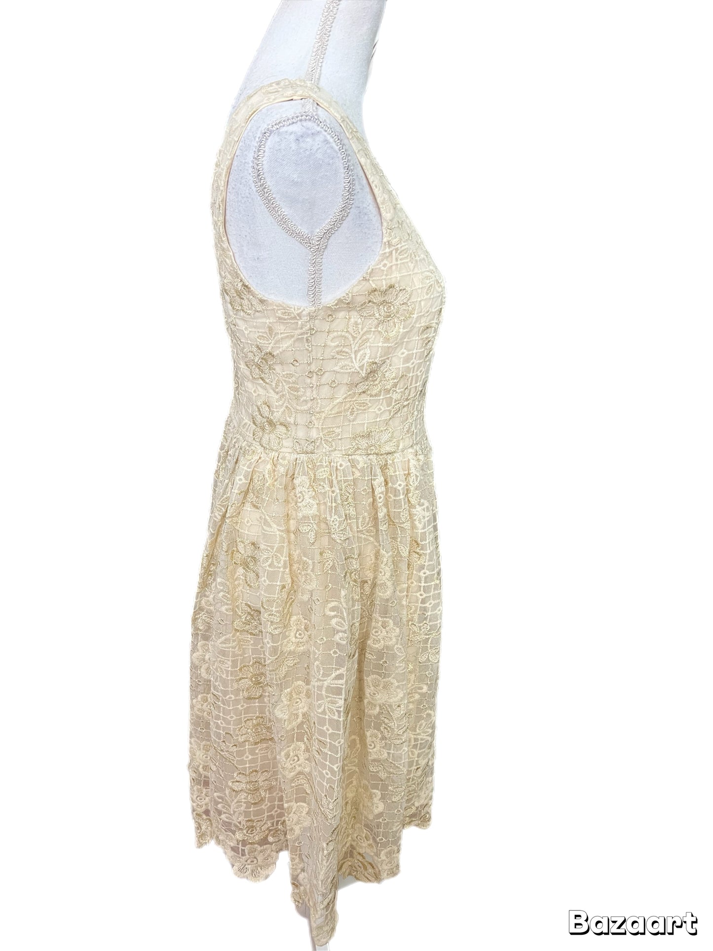 Stunning Midi Ivory Dress