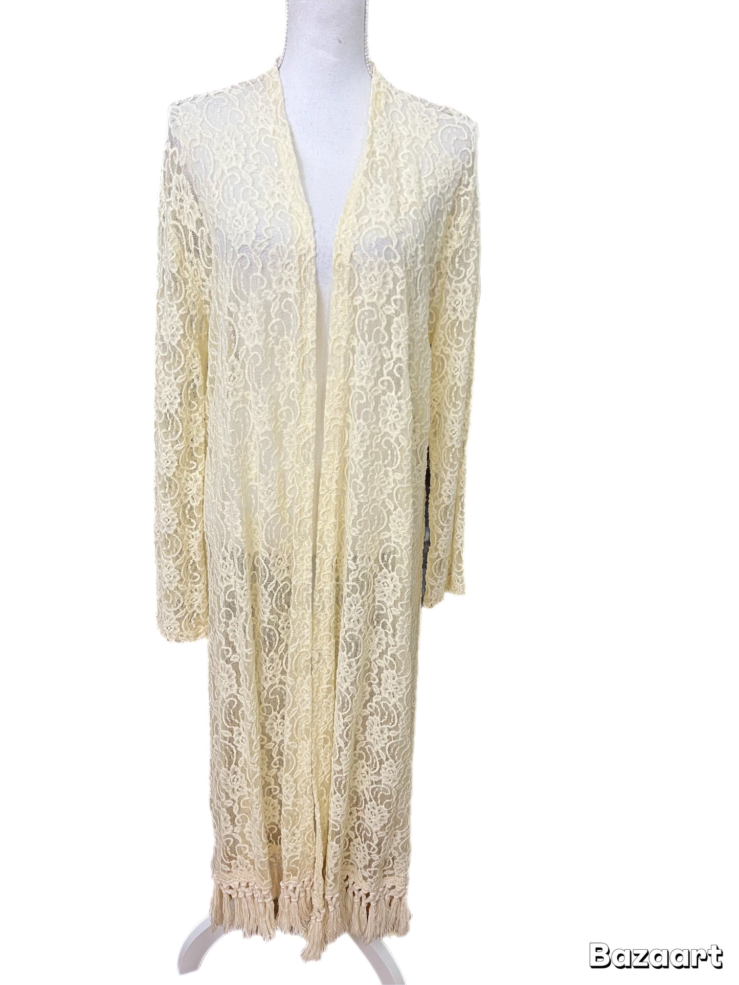 Beautiful Lace Duster Ivory