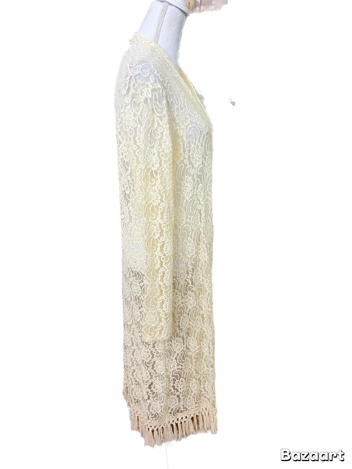 Beautiful Lace Duster Ivory