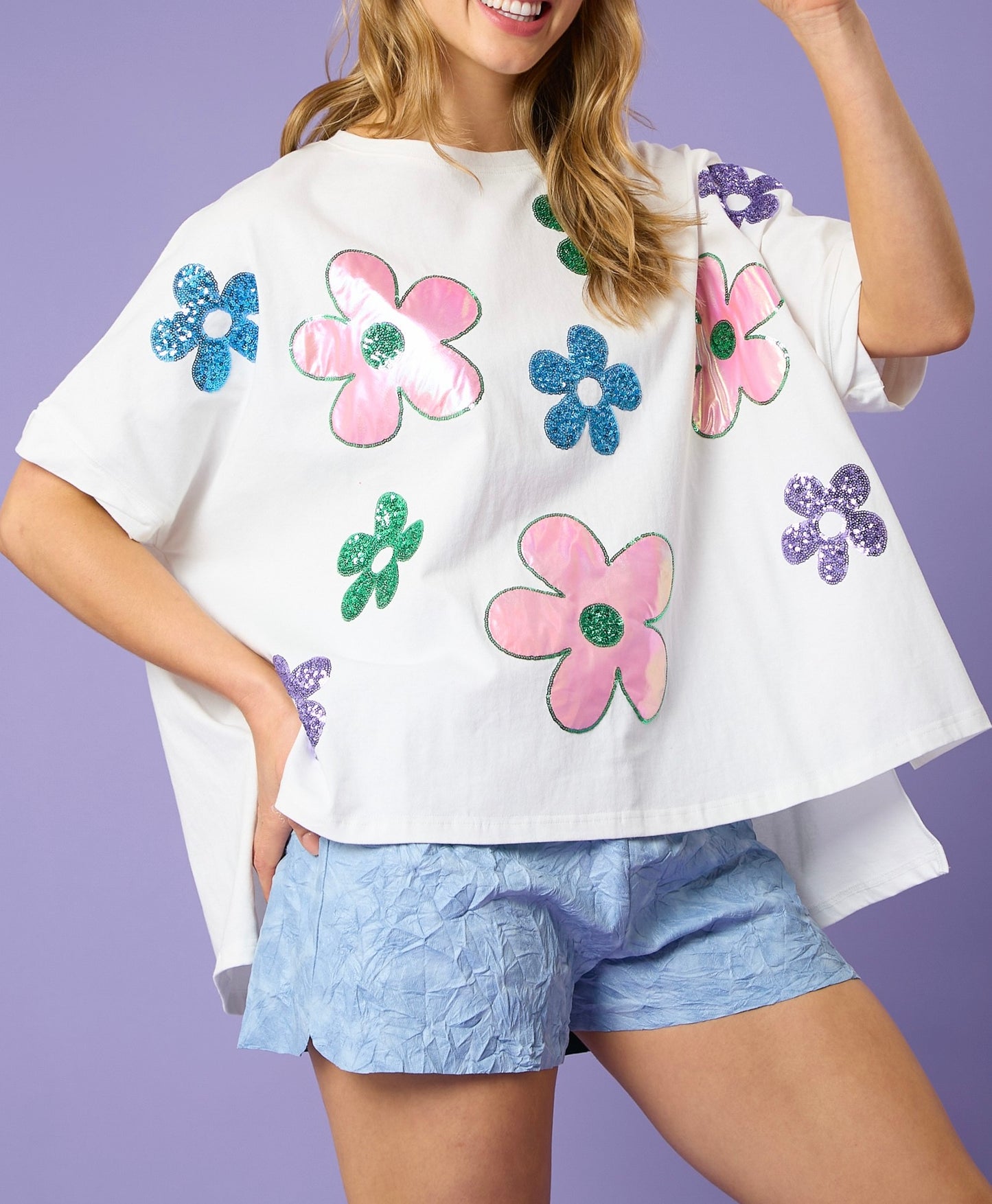 Daisy Flowers Loose Fit Top